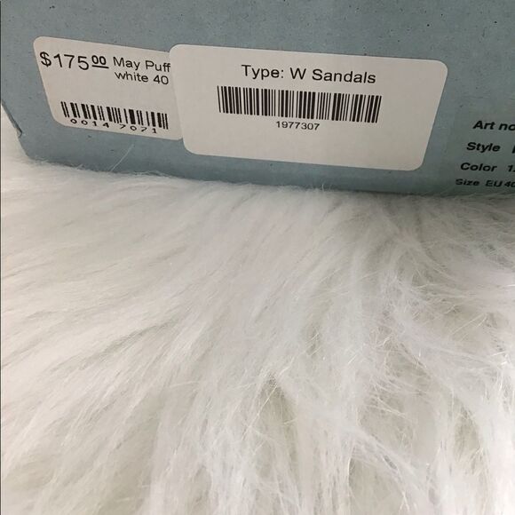 Anthropologie White Sandal Shoe The Bear Sandal May Puff Leather Heel Sandals - Picture 9 of 13